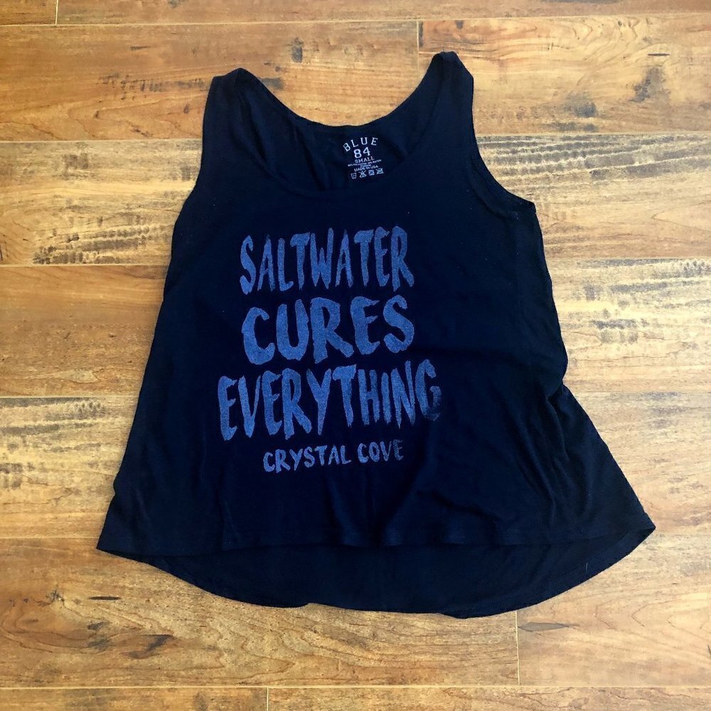 *HOST PI𝅺CK* Made IN USA** Graphic Tank Salt Water Cures Everything Crysal Cove